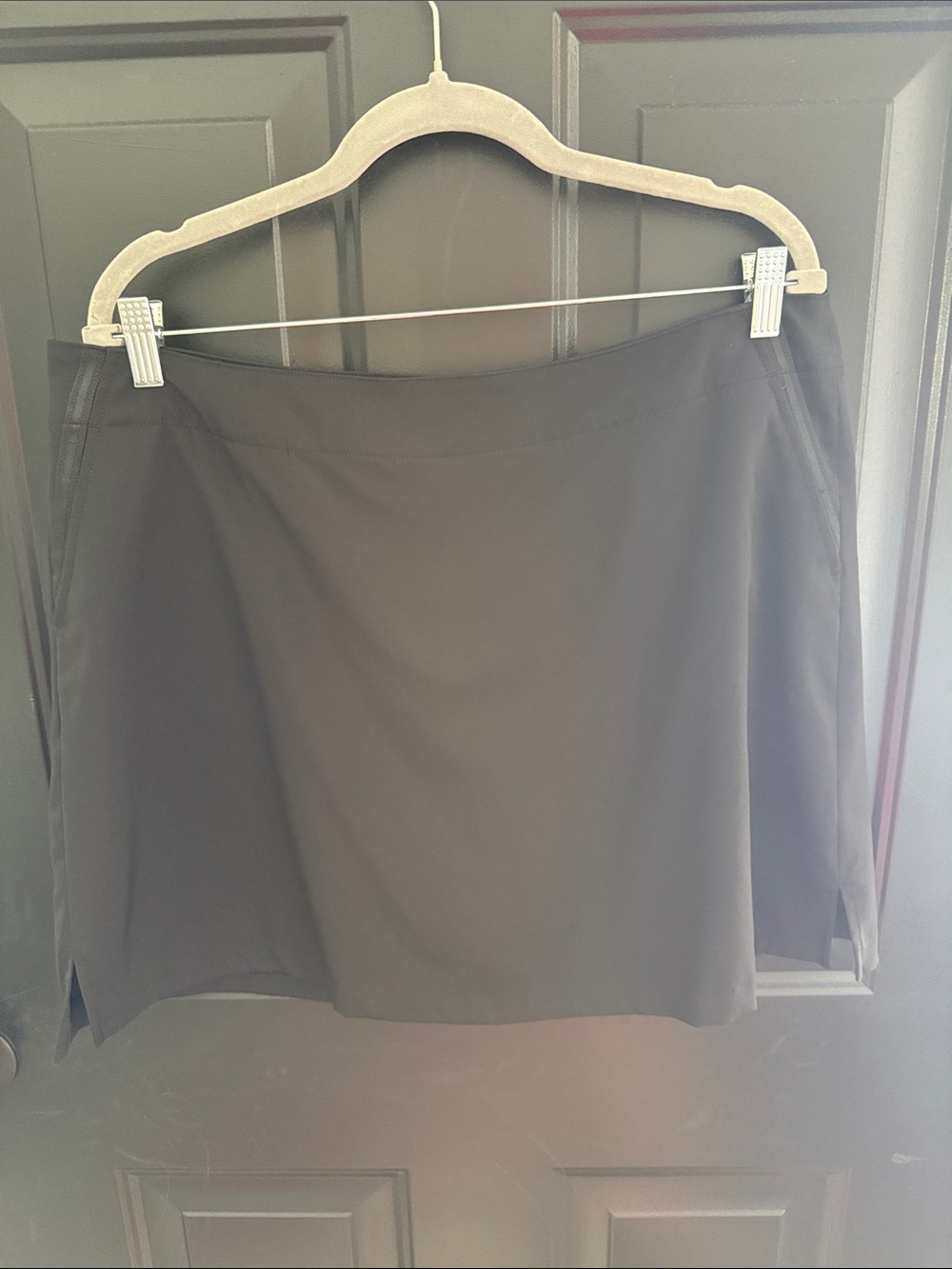 Lady Hagen Black Mini Skort with Subtle Side Panels